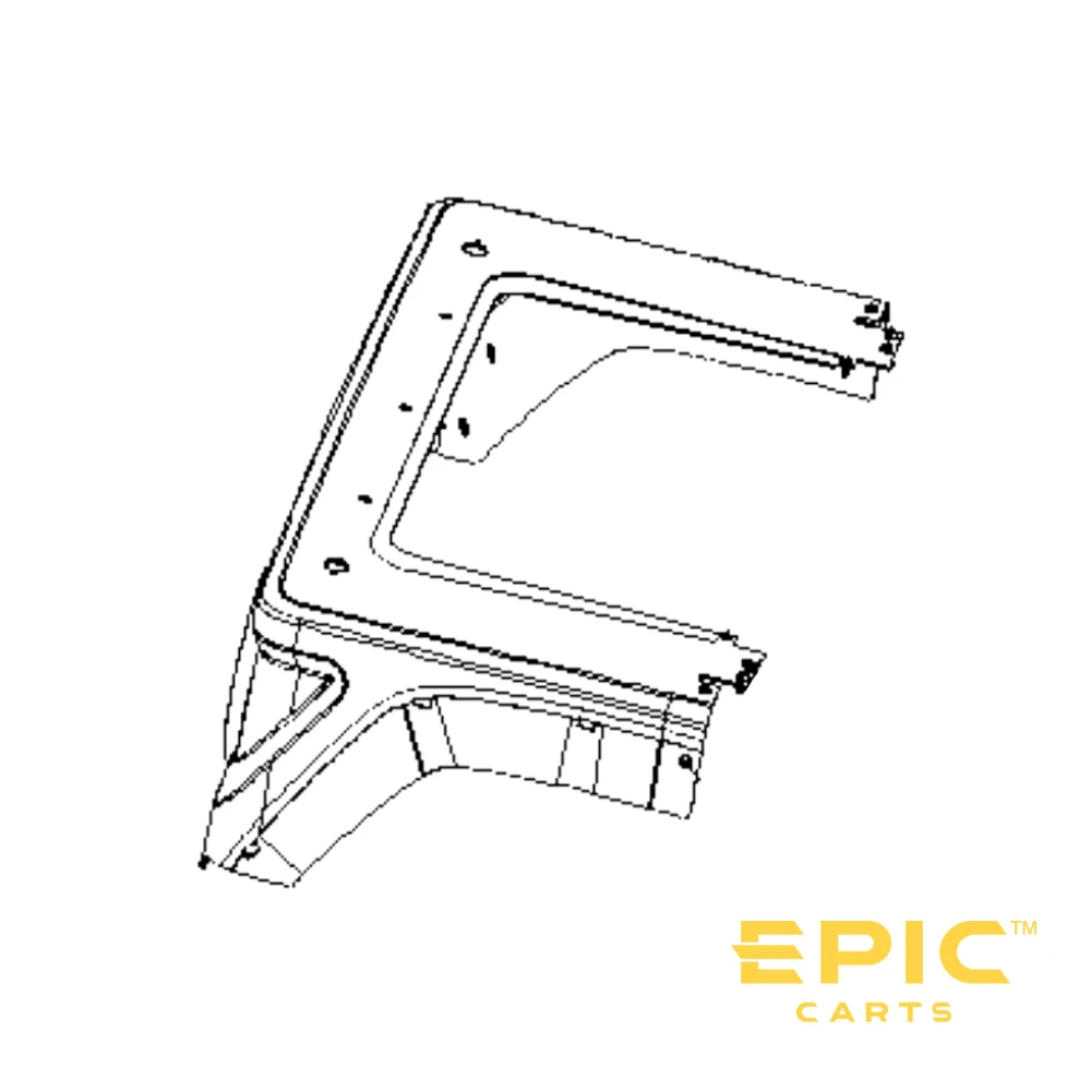 Rear Cover Front Panel for EPIC E40FX Golf Carts