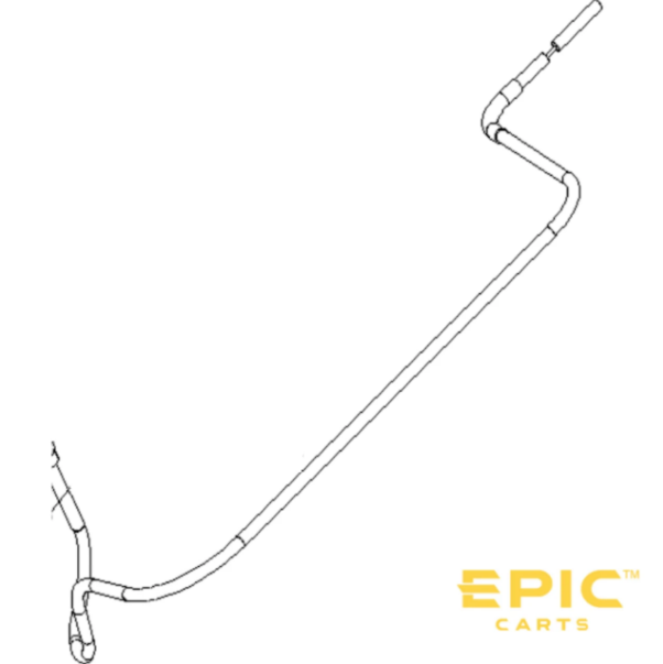 Electromagnetic Parking Bending Cable for EPIC E20FX, E40FX, E60FX and ICON i20X, i40X, i60LX Golf Carts (BRAK-ICFX515)