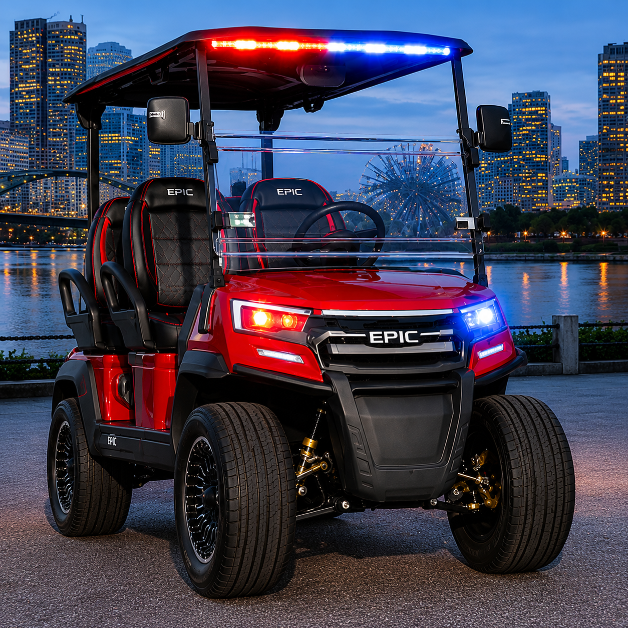 Police Lights for EPIC E20FX, E40FX and E60FX Golf Carts, LIGHT-EPFX551, 2103024835