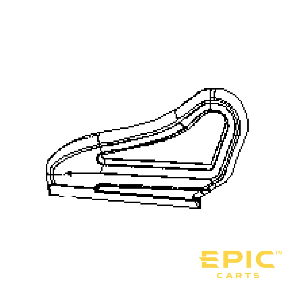 Driver Side (Left) Front Armrest Assembly for EPIC E40FX Golf Carts