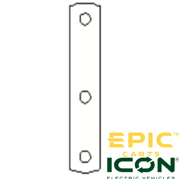 Shackle Plate for E20FX, E40FX, E60FX and ICON i20X, i40X, i60LX Golf Carts (SUS-ICFX240)