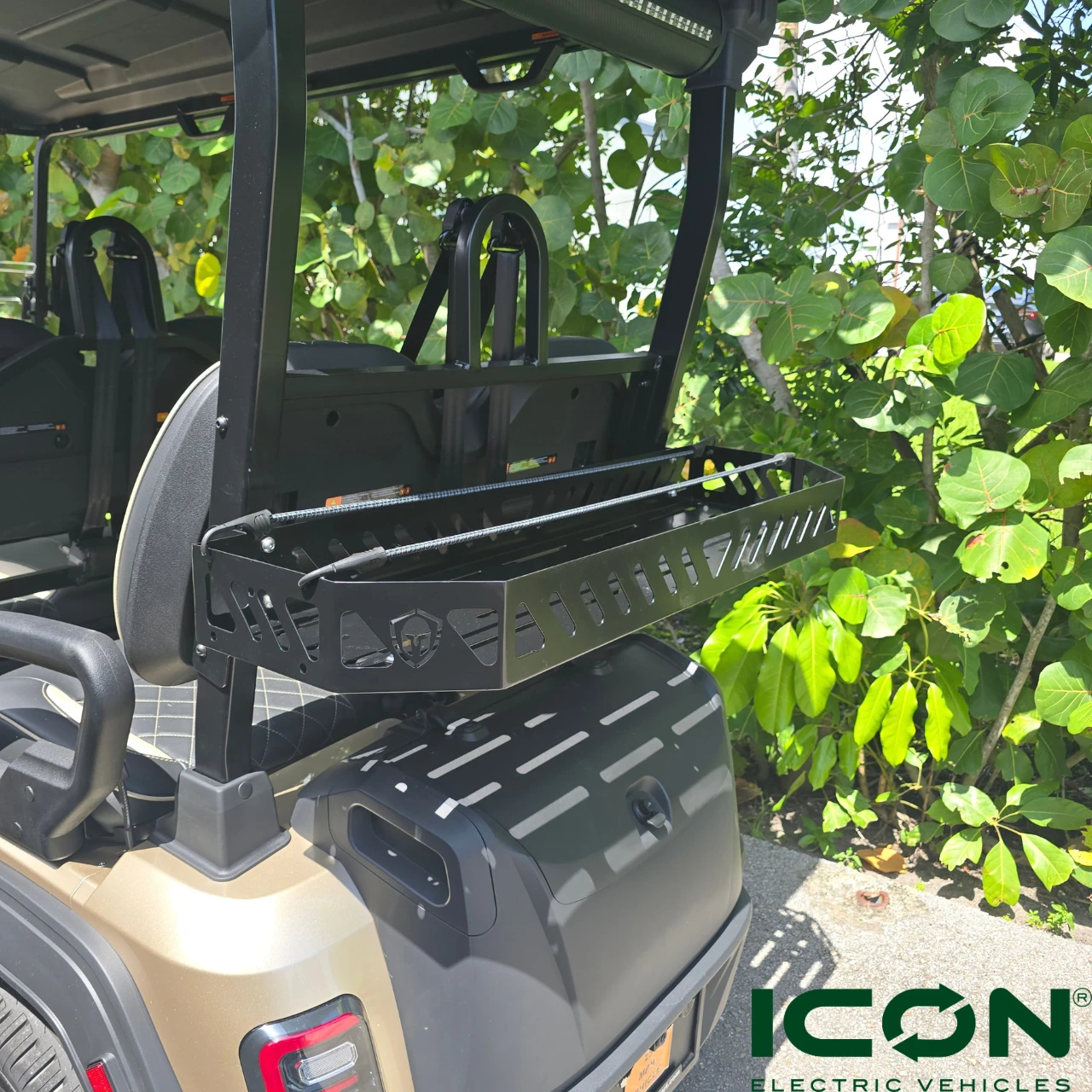 EPIC FX & ICON X Golf Cart Front/Rear Clay Basket Cargo Storage Basket – Fits All FX & ICON X Front, E40FX & i40FX Rear, ACS-ICFX306, 2103030804