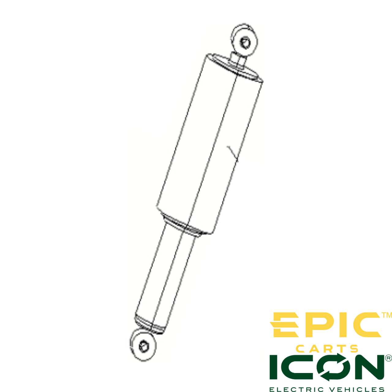 Front Shock Absorber Assembly for ICON i60LX and EPIC E40FX, E60FX Golf Cart, SUS-ICFX504, 3102025263