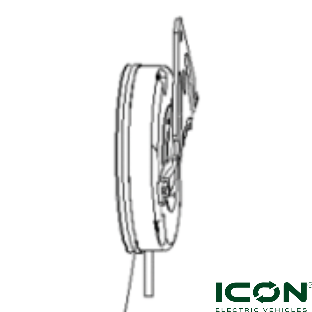 Electric Motor Brake for ICON i20X, i40X, i60X Golf Carts, BRAK-614-IX, 2103023384