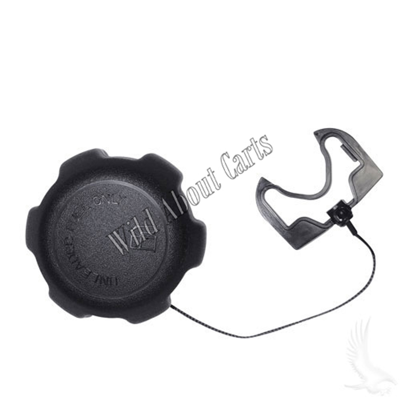 Gas Cap (Non-Vented With Lanyard) for EZGO RXV / TXT Gas Golf Cart, CAP-9011, 620174, 103372101, 8154