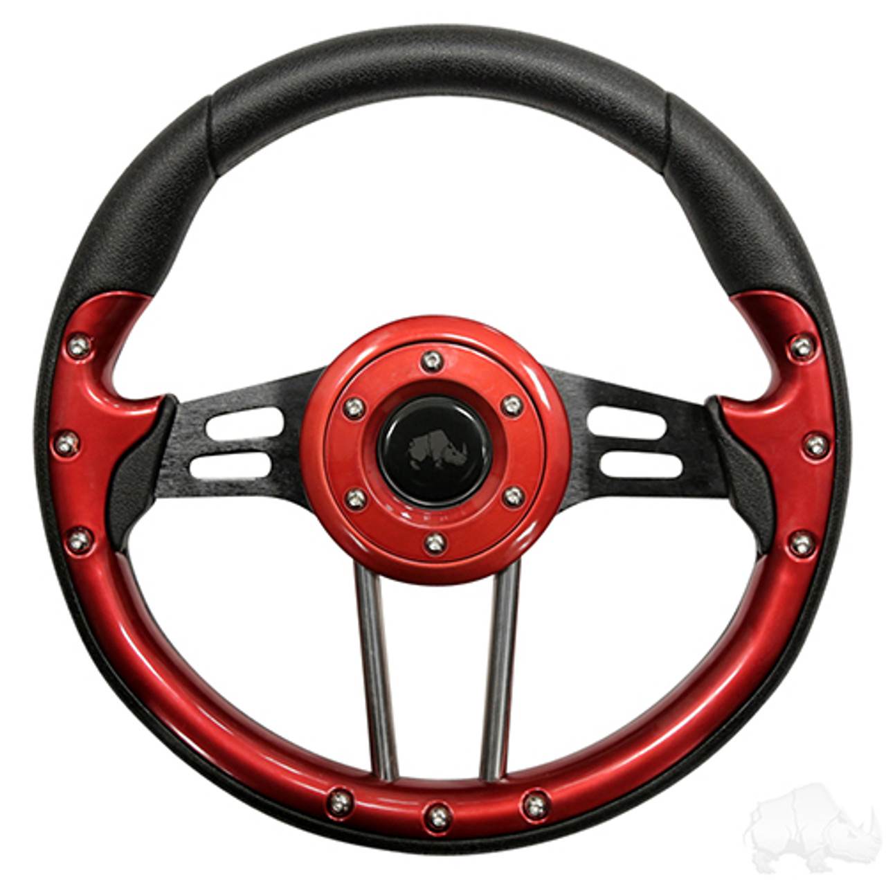 Aviator 4 Red Steering Wheel 13" Diameter with Hub, ACC-SW122-HUB