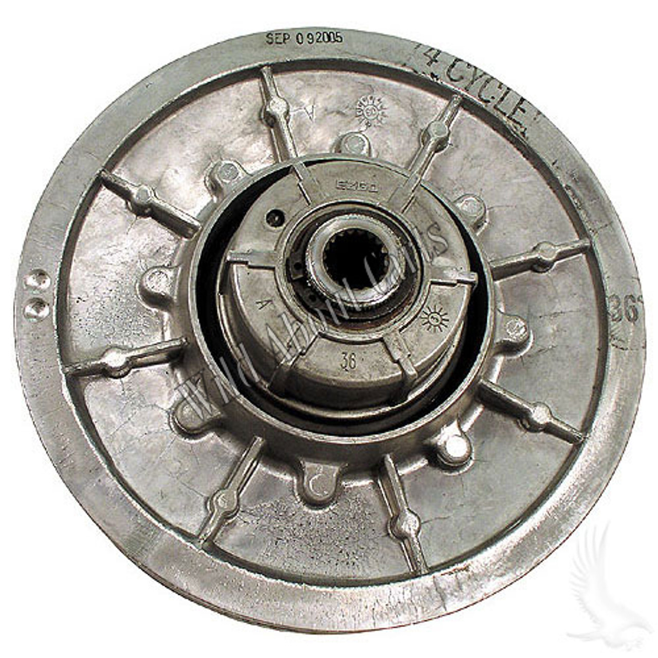 Driven Clutch EZGO Golf Cart (2-Cycle Gas 1989-1994, 4-Cycle Gas 1991-Up), CP-0026, 25244G1, 25632G01, 25632G02, 25632G03, 26301G01, 26301G02, 5528