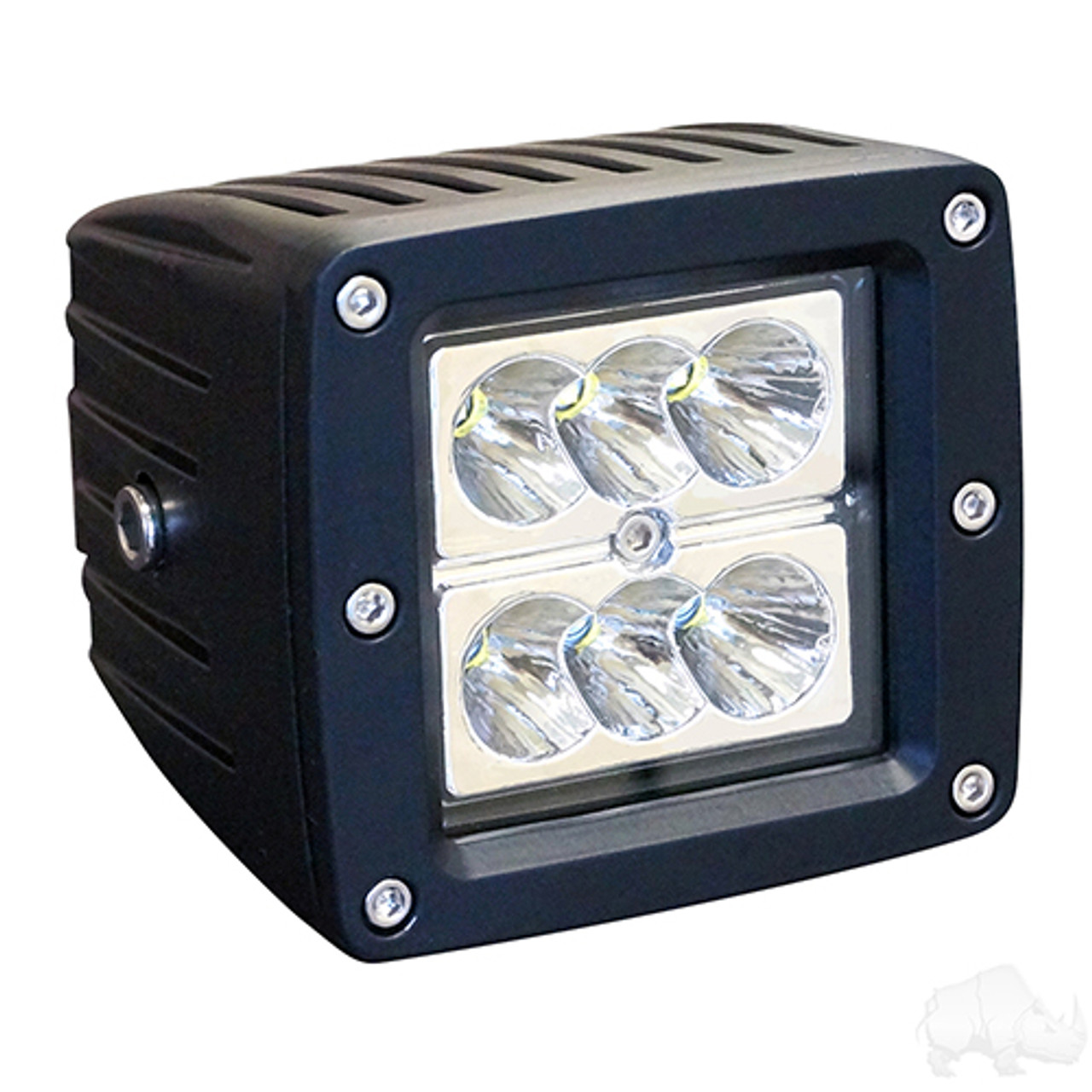 Golf Cart RHOX Utility Spotlight, LED, 3.25", 2012-24V, 24W, 1500 Lumen, LGT-726L