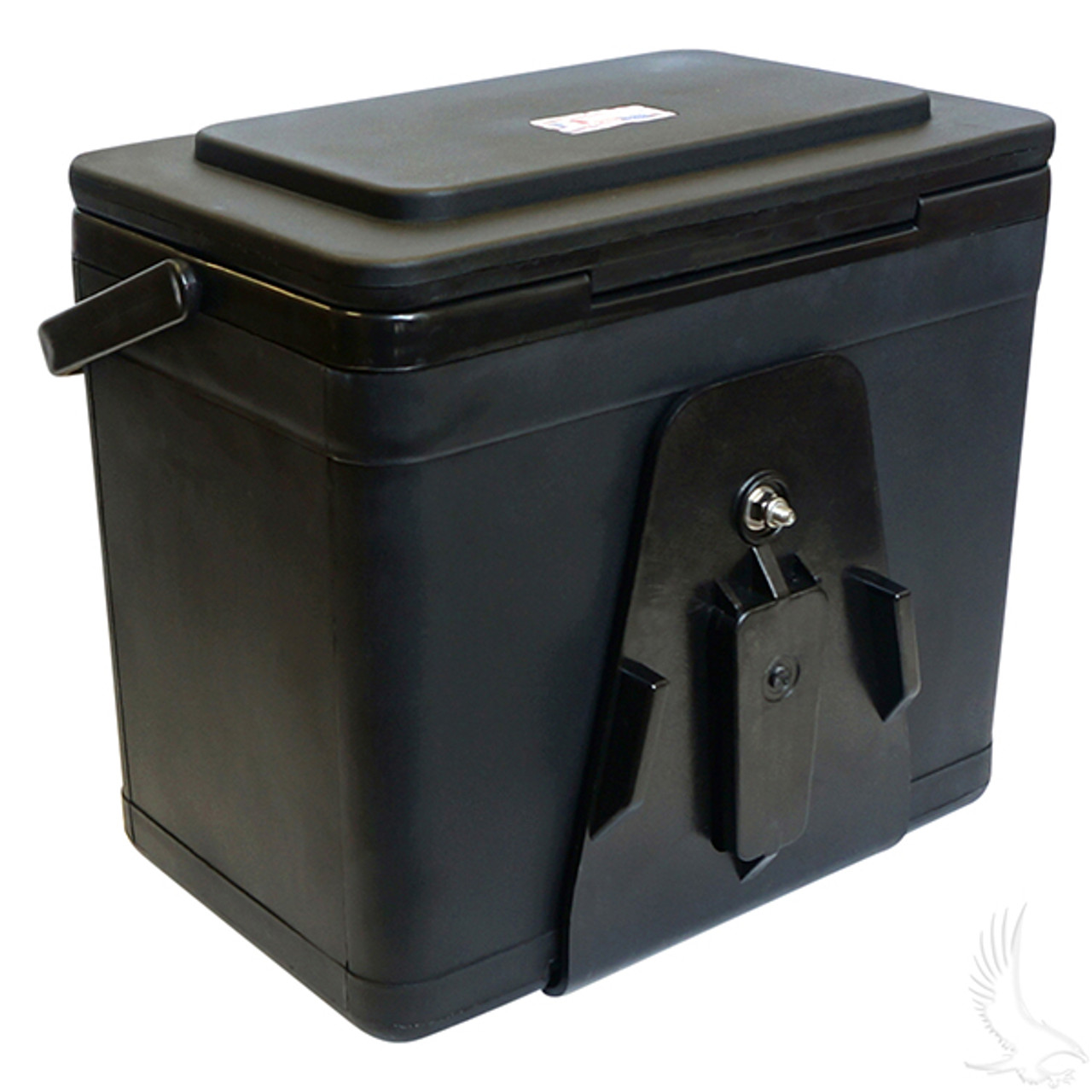 Insulated Large Capacity Black 11.75 Quart Cooler for Golf Cart Wild