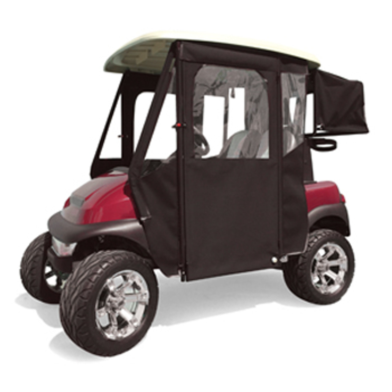 Black Sunbrella Door Max Enclosure Club Car Precedent 2004-Up Golf Cart, 65006