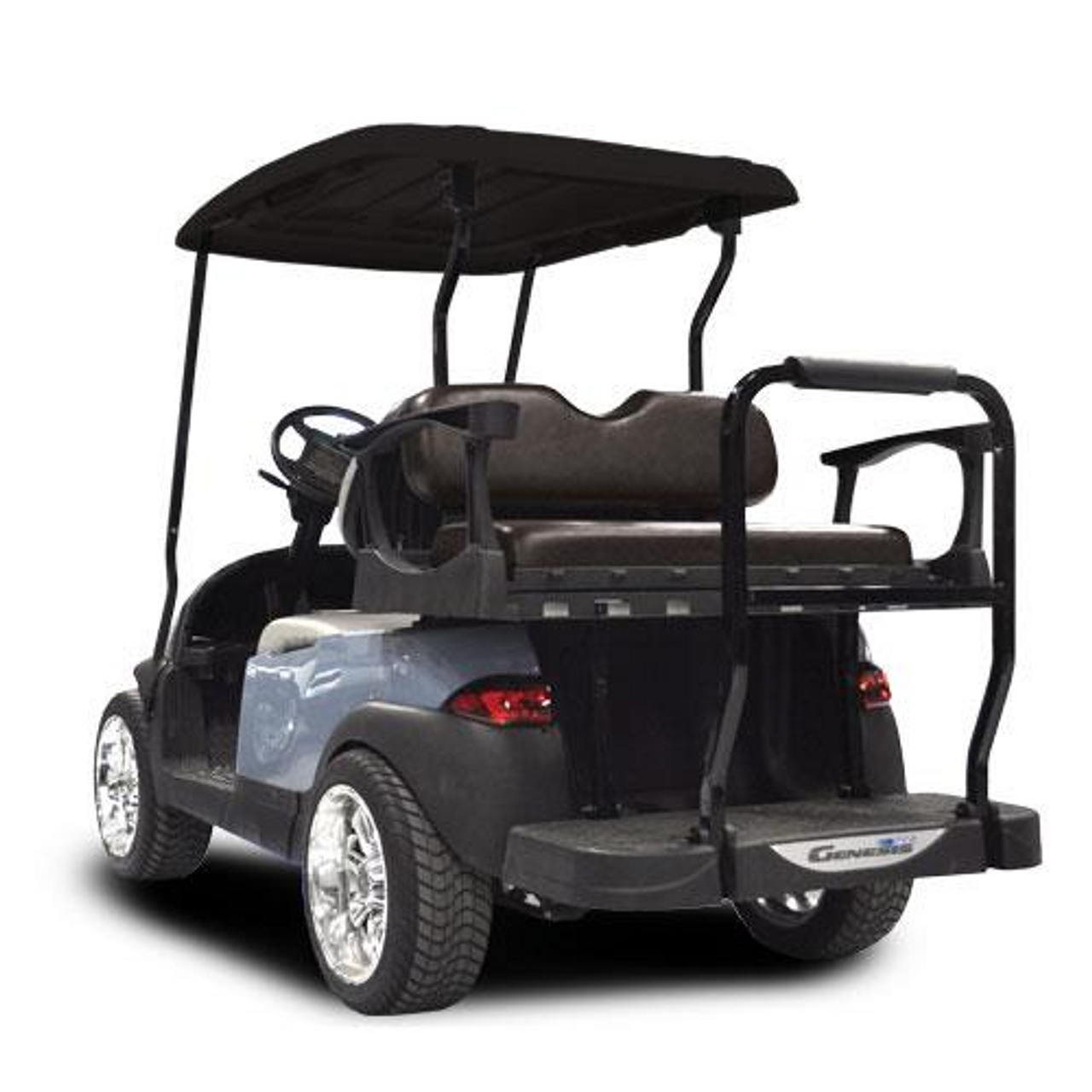 MadJax Genesis 250 with Standard Black Steel Rear Flip Seat - Club Car Precedent 2004-Up, 01-047-202S