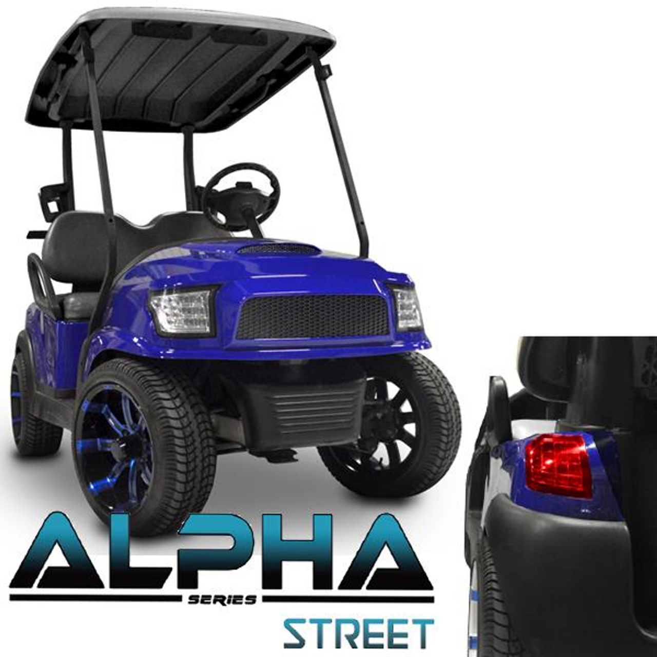 Blue Alpha (PREC) Body Kit with Street Style Grill & Light Kit, 05-027KS