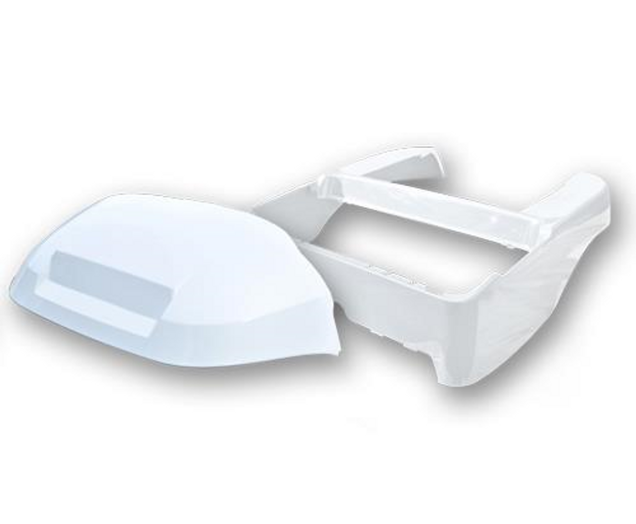 Rear Body and Front Cowl MadJax White OEM Club Car Precedent 2004-Up Golf Cart, 05-A06