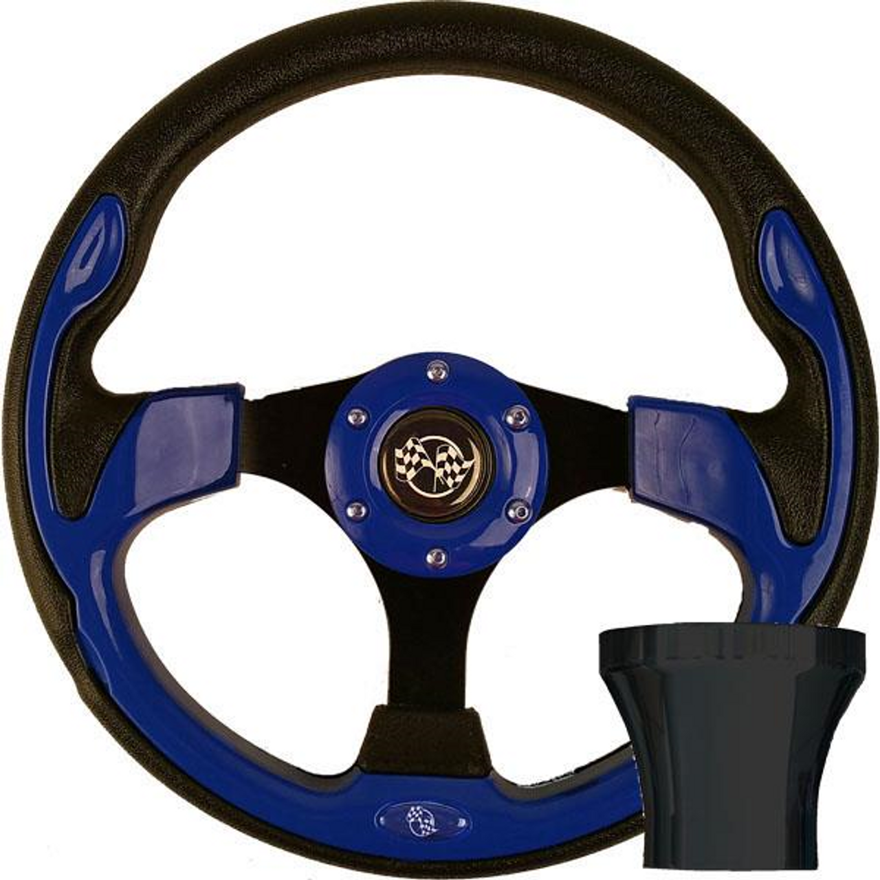 Steering Wheel Kit, Blue/Rally 12.5 with Black Adapter, Yamaha, 06-056