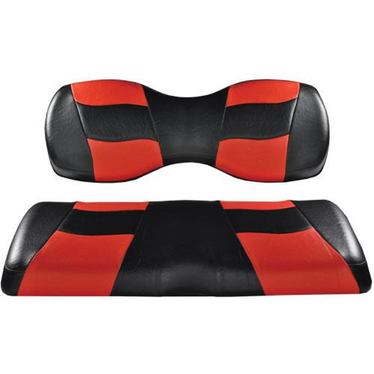 Deluxe Riptide Black/Red Two-Tone Rear Cushion Set G250/300, 10-168P