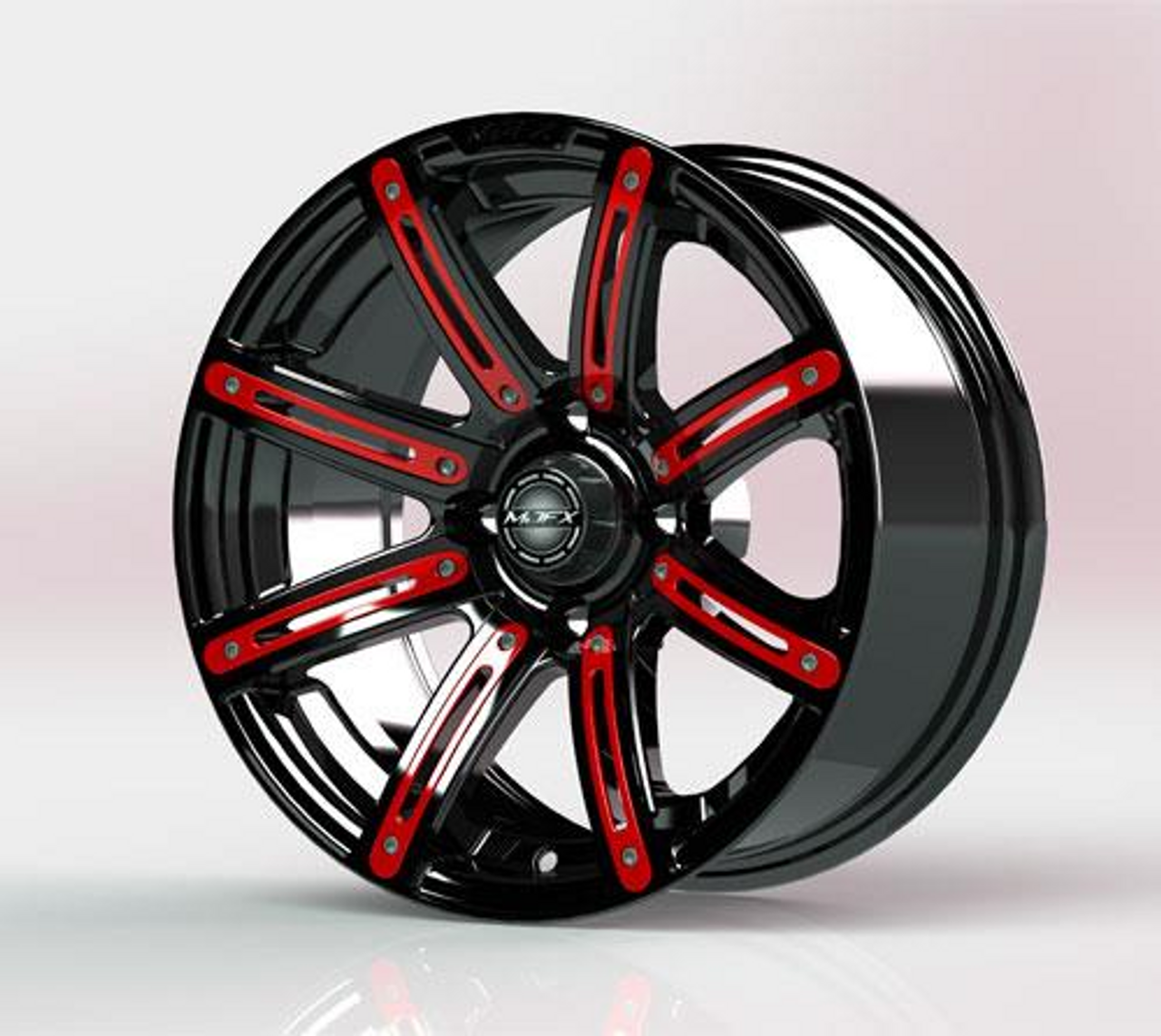 Red Inserts for Illusion 12x7 Wheel, 19-069-RED