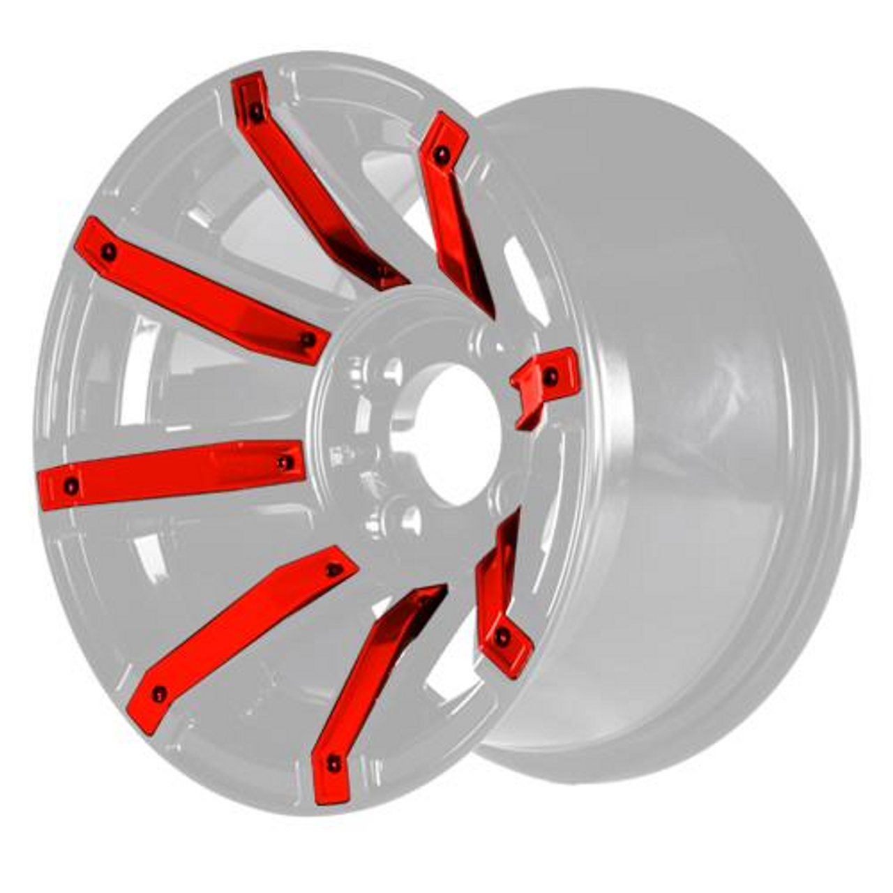 Red Inserts for Avenger 12x7 Wheel, 19-082-RED