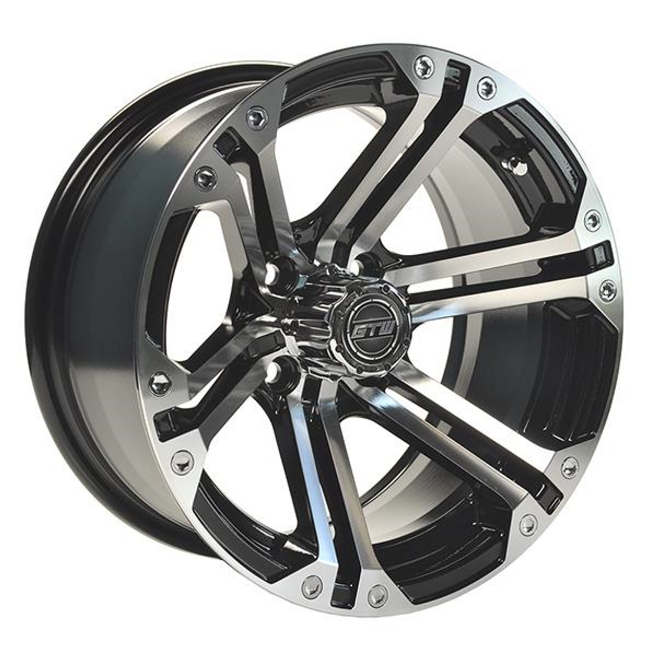 GTW Specter 14x7 Machined Black Wheel, 19-153