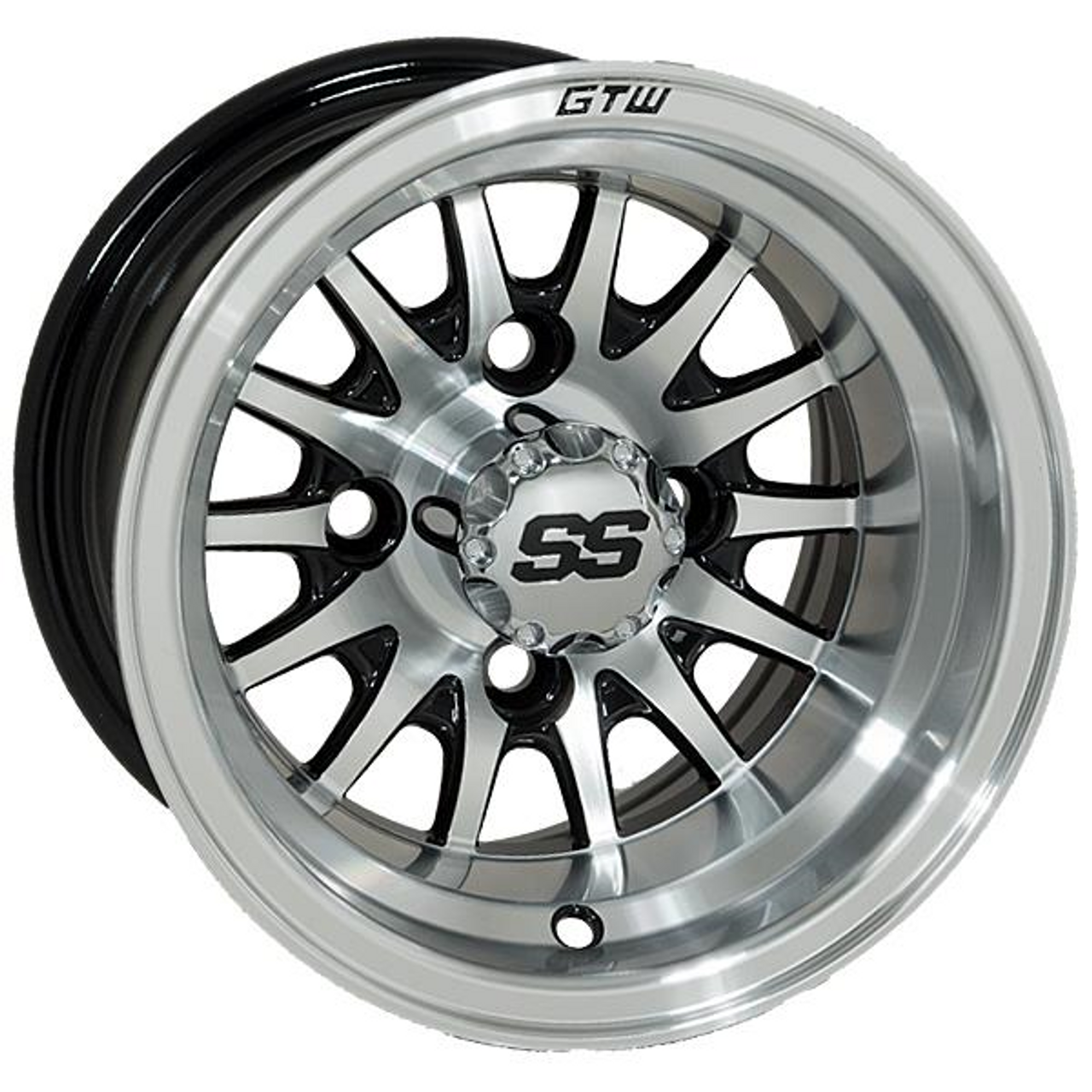 GTW Medusa 10x7 Machined Black Wheel, 19-154