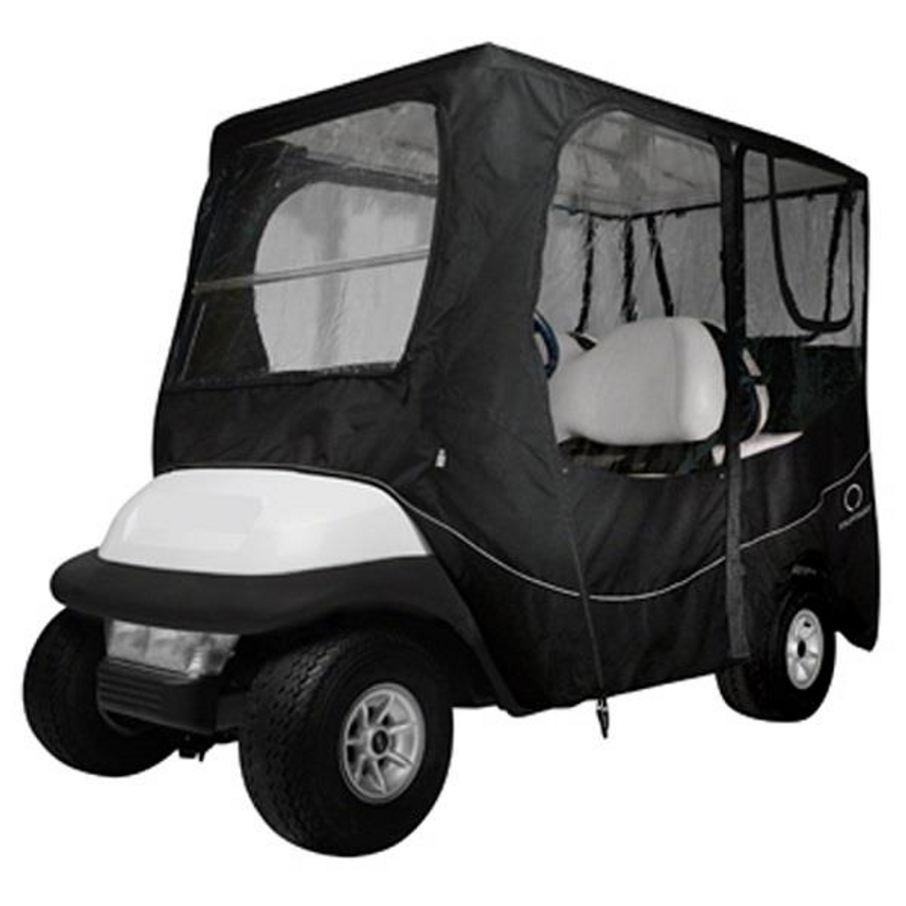 Deluxe Black 4-Passenger Enclosure (Universal Golf Cart Fit), 2035
