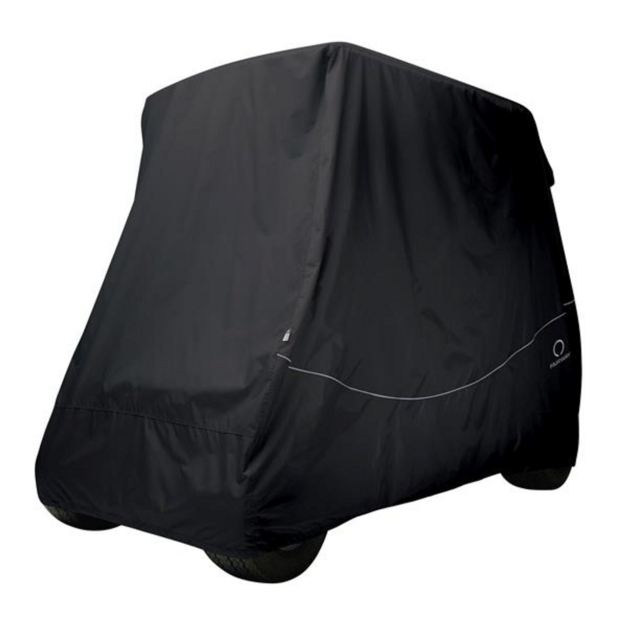 Black 2-Passenger Heavy-Duty Storage Cover (Universal Golf Cart Fit), 2043