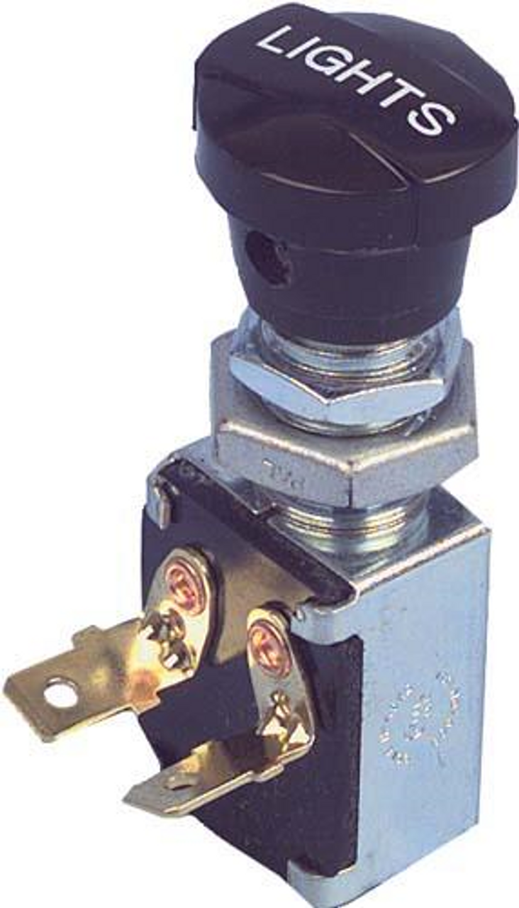 Push-Pull Light Switch With Two Male Spade Terminals, 2452, 885848CU, 885848