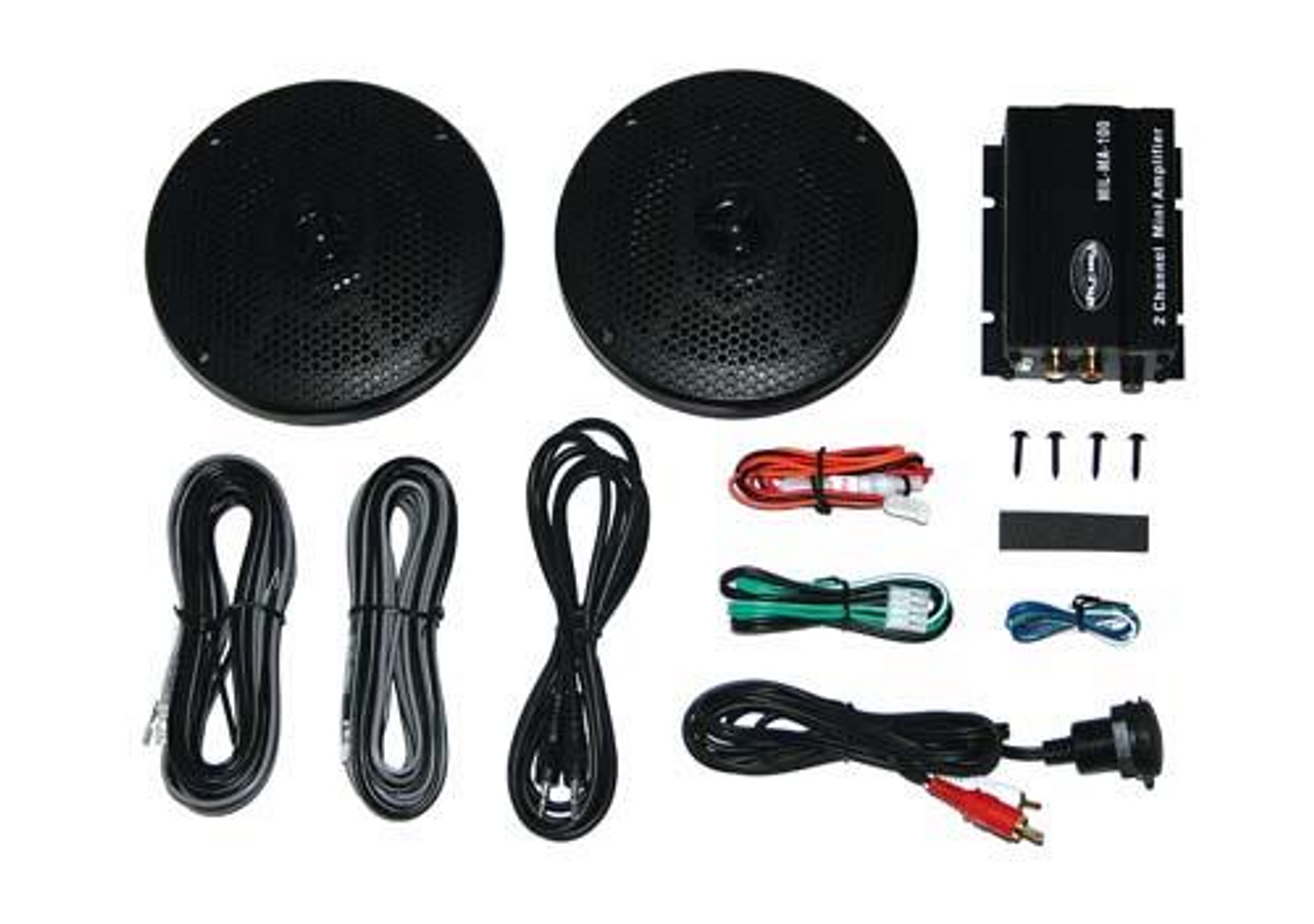 Speaker Kit W/ MP3 Mini-Plug (Universal Fit), 30733