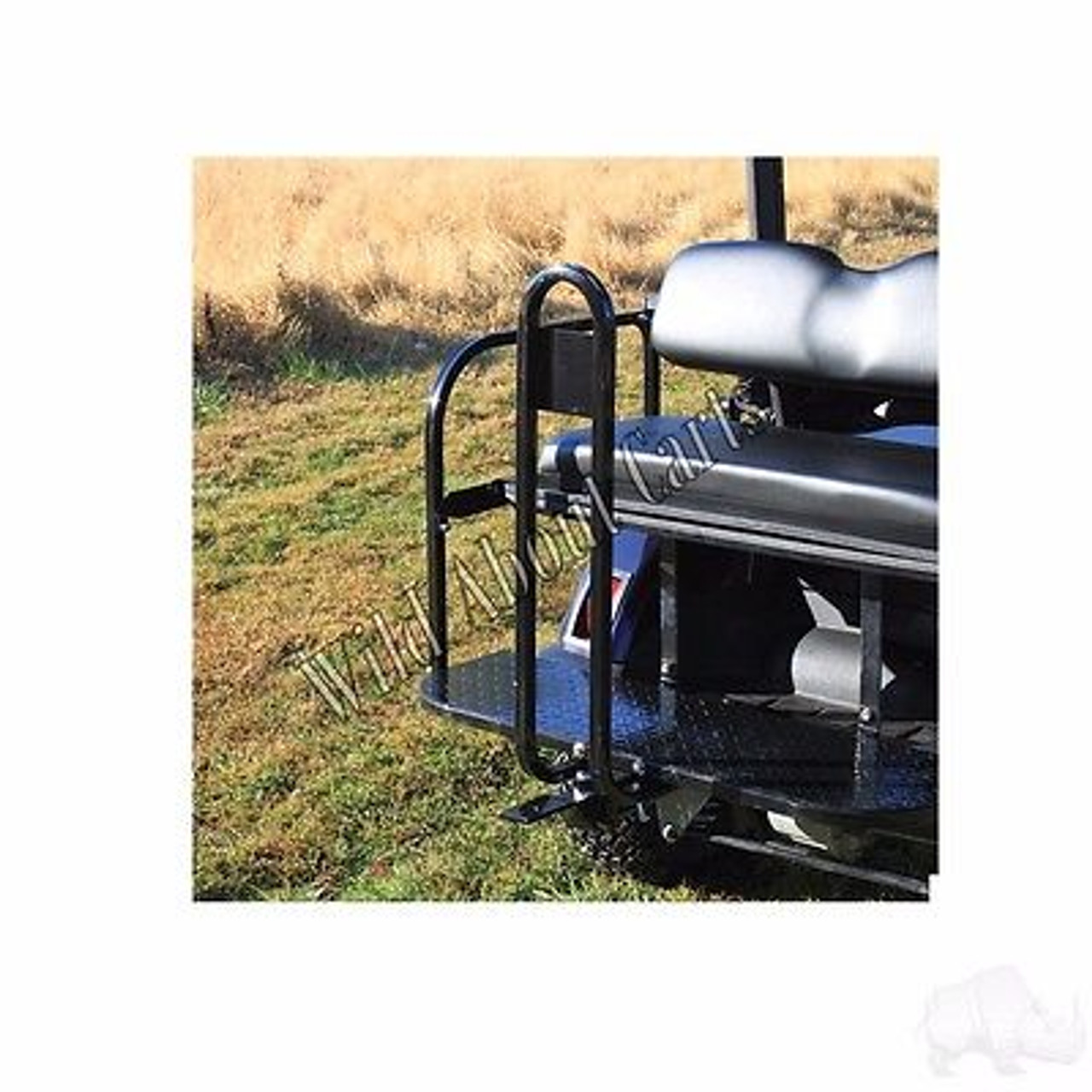 Golf Cart Rear Seat Trailer Hitch Receiver with Safety Bar EZGO/Club Car/Yamaha, HITCH-17