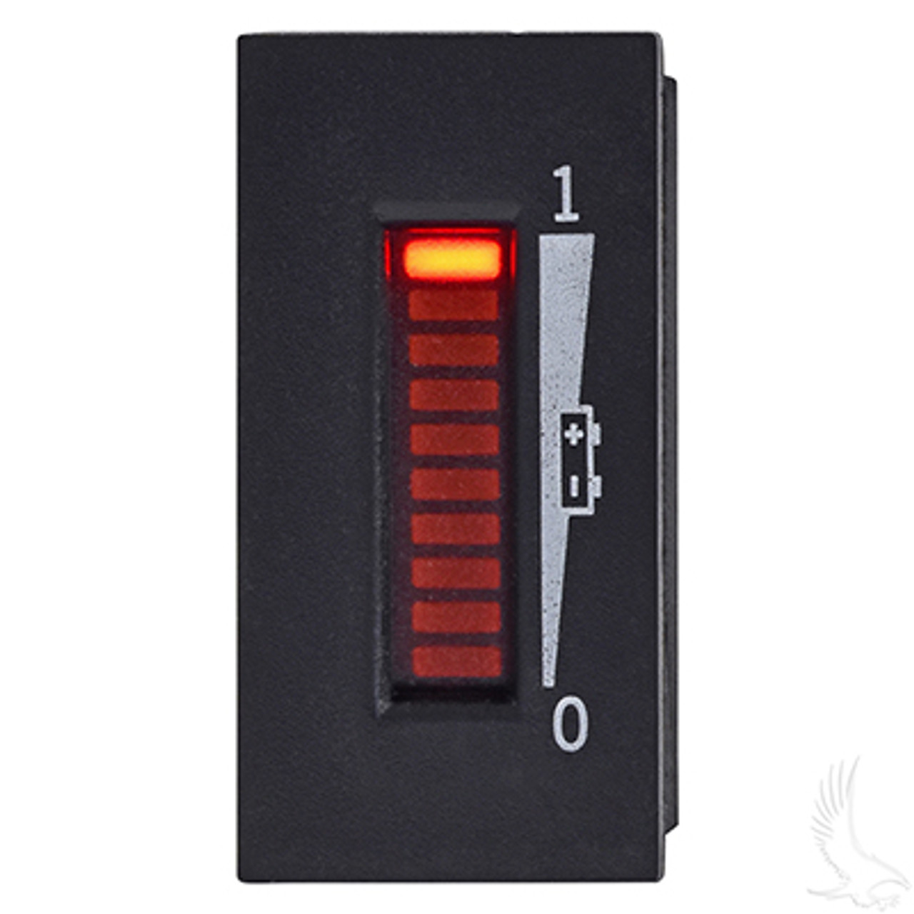 48 Volt Golf Cart Battery Charge Indicator - Vertical Digital Meter, CGR-107