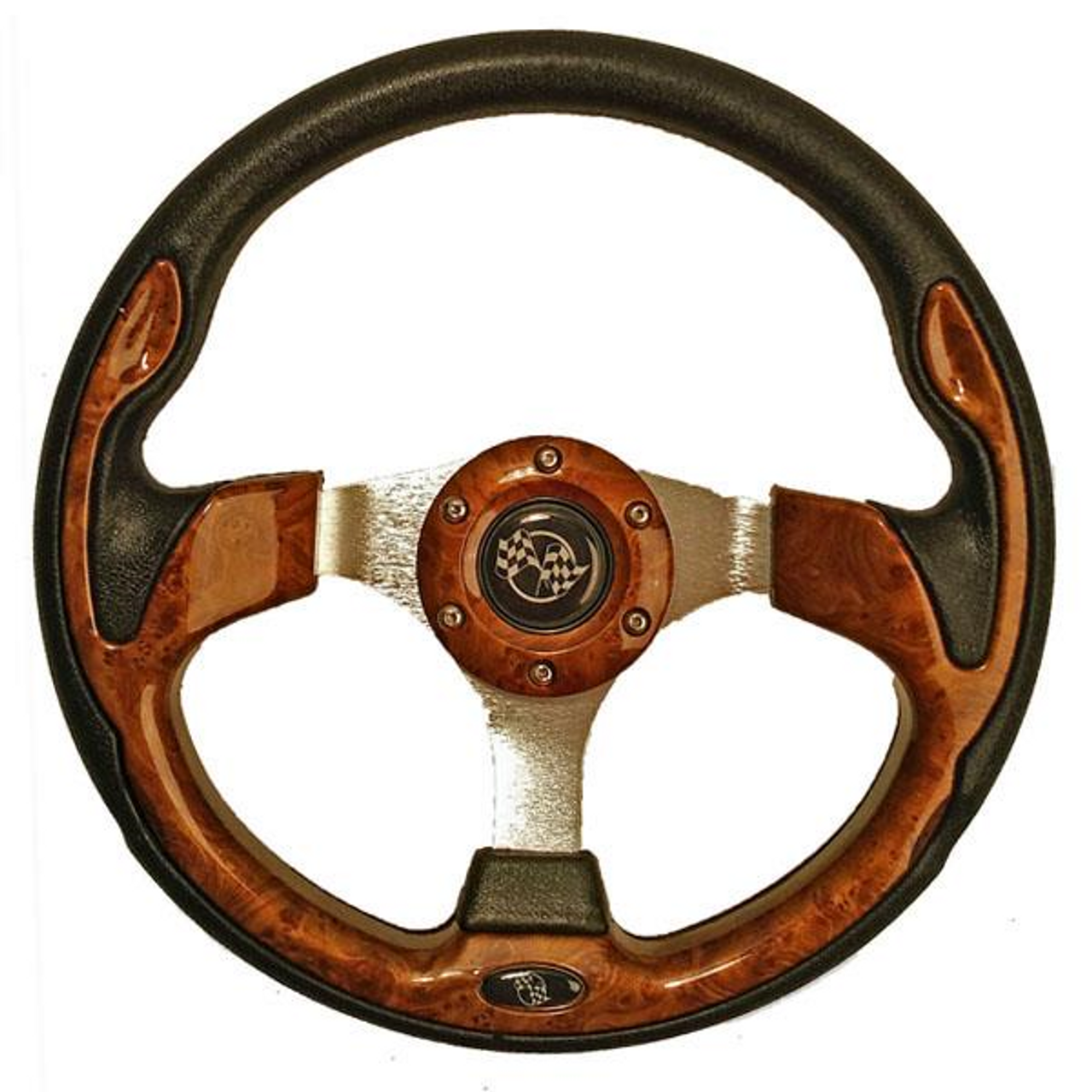 Woodgrain Rally Steering Wheel, 56910