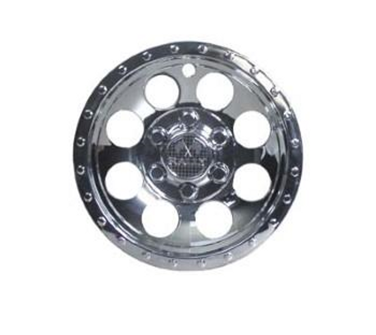 10" Chrome Rally Wheel Cover, 6096, CAP-0038