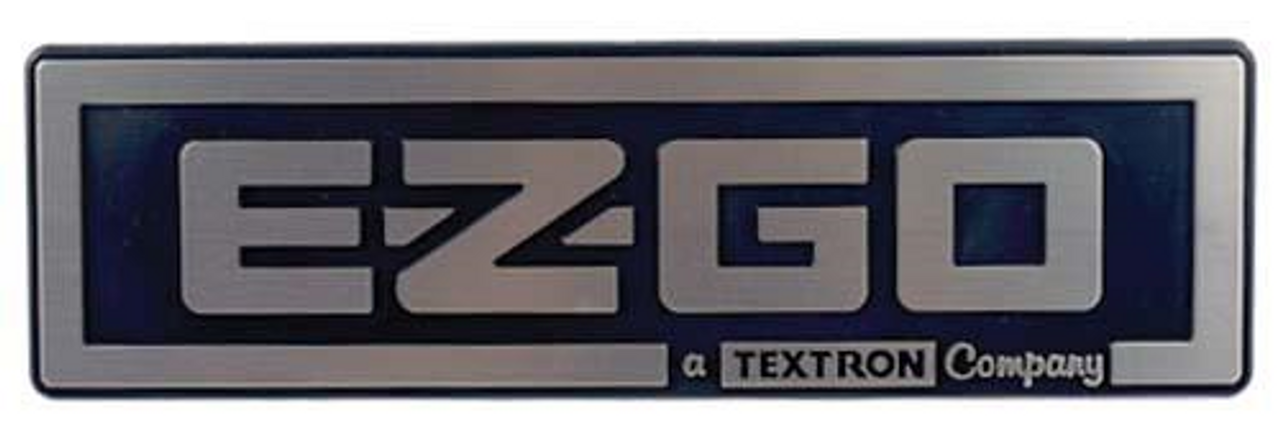 E-Z-GO Silver / Black Nameplate (1988+), 6134, 71037-G01