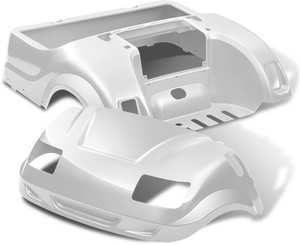 DoubleTake Vortex Golf Cart Body Kit for Yamaha Drive White Pearl