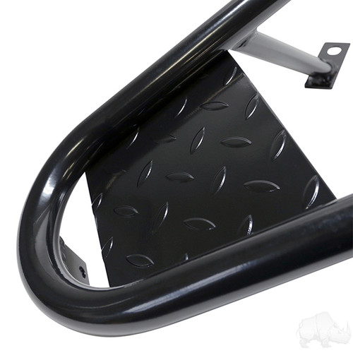 Brush Guard - Black Powder Coat Steel Front EZGO RXV Golf Cart 2016-Up
