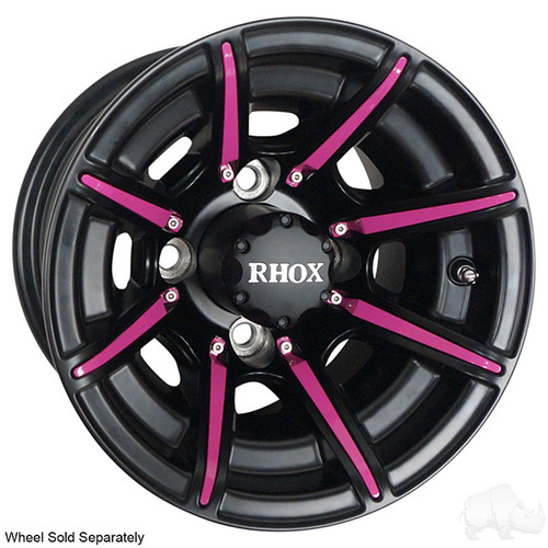 RHOX Color Wheel Insert, Pink, Bag of 8 for RX150 Series Wheels, TIR-RX903-PK
