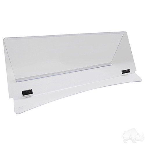 EZGO TXT Golf Cart Deluxe Windshield - 2-Piece Fold Down (1/4", WIN-3025 EZGO TXT Golf Cart Deluxe Windshield - 2-Piece Fold Down (1/4", WIN-3025