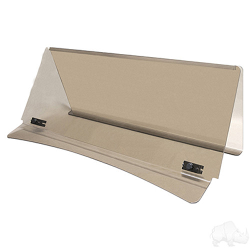 Yamaha Drive2 2017+ Windshield, Impact Modified 1/4" Tinted, 2 Piece, WIN-3029