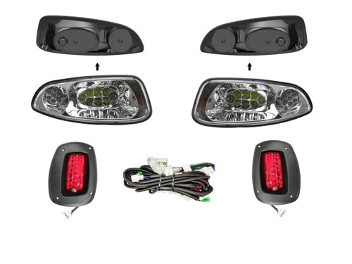 Revenge E-Z-GO RXV LED Basic Golf Cart Light Kit 2008-2015, LIGHT-L1002KLBKO-D1-X1