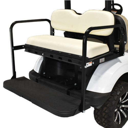 GTW MACH3 White Rear Flip Seat for Club Car DS Golf Cart (2001-Up), 01-144