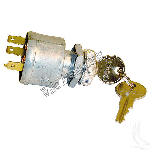 4 Terminal Key Switch for E-Z-GO 1968-Up with Factory Lights, KEY-51, 33639G01, 2670