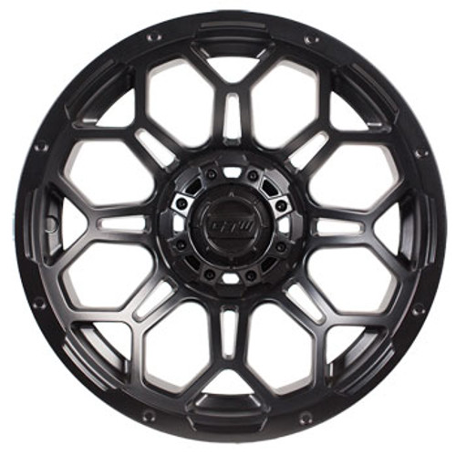 14 GTW Bravo Golf Cart Wheel (Matte Black), 19-251