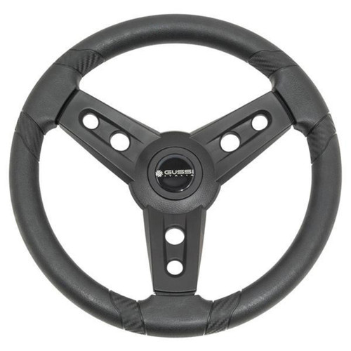 Gussi Italia Lugana Black Steering Wheel For E-Z-GO TXT / RXV Golf Cart, 06-023