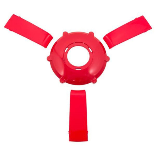 Solid Red Golf Cart Center Cap & Spoke Set For Gussi Italia Giazza Steering Wheel, 06-127 Solid Red Golf Cart Center Cap & Spoke Set For Gussi Italia Giazza Steering Wheel, 06-127