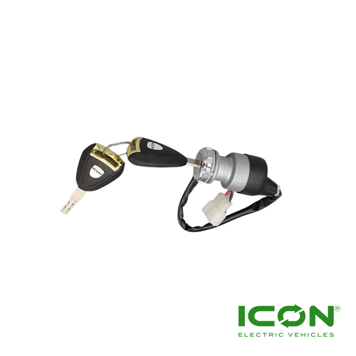 Replacement ICON Golf Cart Keyed Different (UNIQUE) Ignition Switch, EG-702-IC, 3.03.002.000102, 3.202.02.020049