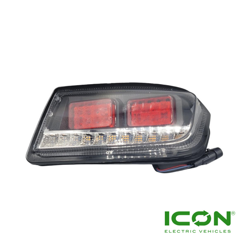 Passenger Side (Right) Rear Taillight for ICON Golf Cart, LIGHT-705-IC, 3.03.001.900063, 3.202.01.010007
