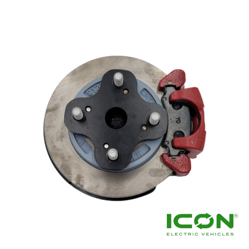 Passenger Side (Right) Front Disc Brake Assembly for ICON i40L, i40FL, & i60L (Lifted Units Only), BRAK-603-IC, 3.01.005.010013, 3.206.09.000026