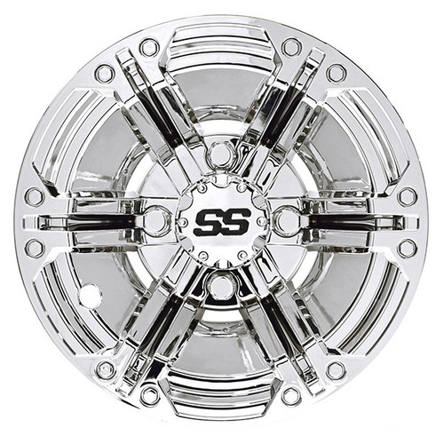 10" Daytona Chrome Wheel Cover (Set of 4), CAP-0064