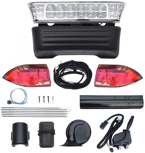 Ultimate Deluxe Light Kit for Club Car Precedent Golf Carts with Complete LED Lighting and Signaling for Safe and Stylish Driving, LIGHT-103