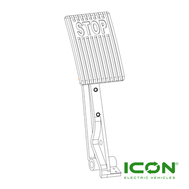 Brake Pedal Bracket for ICON Golf Carts, BRAK-648-IC, 3.01.004.050040, 3.206.14.000040