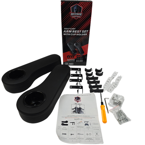 Revenge Armrest Cup Holder Set with 3 Mounting Options Included and Universal Fit (Fits Most Makes & Models)